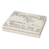 Certificate of Authenticity ~ Limited Edition Gummistempel (Stempel)
