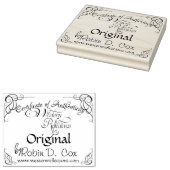 Certificate of Authenticity ~ Original Gummistempel (Stempel)