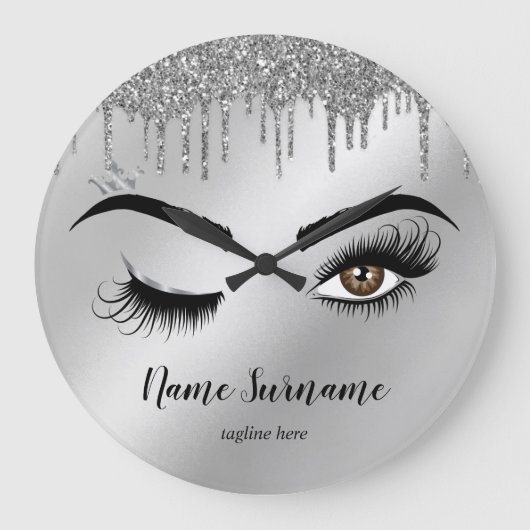 Certificate of Completion Award lashes Course Große Wanduhr (Vorderseite)