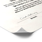 Certificate of Completion Print Poster (Ecke)