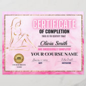Certificate of Completion Template, Body Sculpting (Vorderseite)