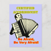 Certified Accordionist Postkarte (Vorderseite)