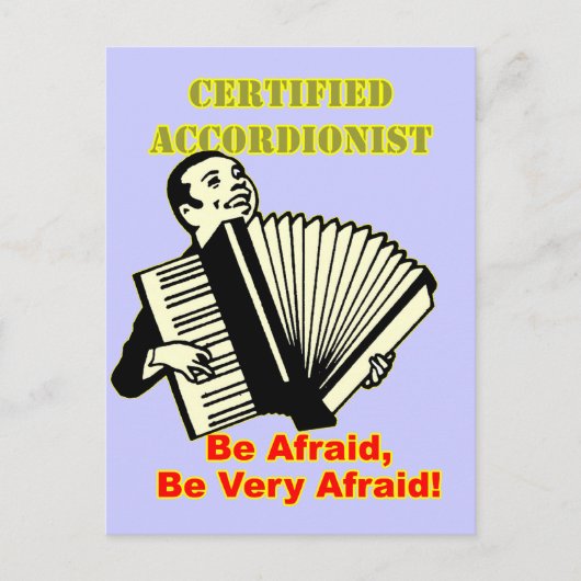Certified Accordionist Postkarte (Vorderseite)