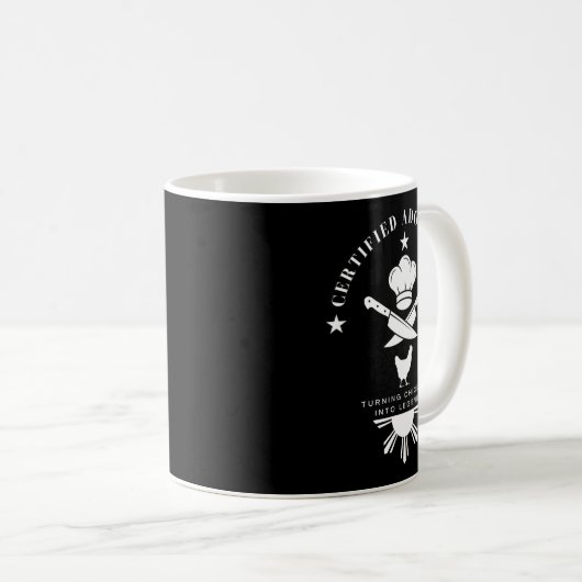 Certified Adobo Chef New Filino Graphics Statement Kaffeetasse (VorderseiteRechts)