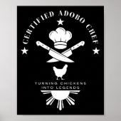 Certified Adobo Chef New Filino Graphics Statement Poster (Vorne)