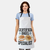 Certified Bagel Specialist Funny Jewish Hanukkah Schürze (Getragen)