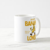 Certified Banana Lover Funny Fruit Joke Gift Kaffeetasse (VorderseiteRechts)