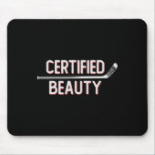 Certified Beauty Funny Ice Hockey Slang Wheel Snip Mousepad (Vorne)