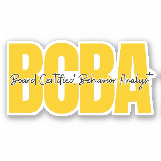Certified Behavior Analyst des Board Aufkleber (Vorderseite)