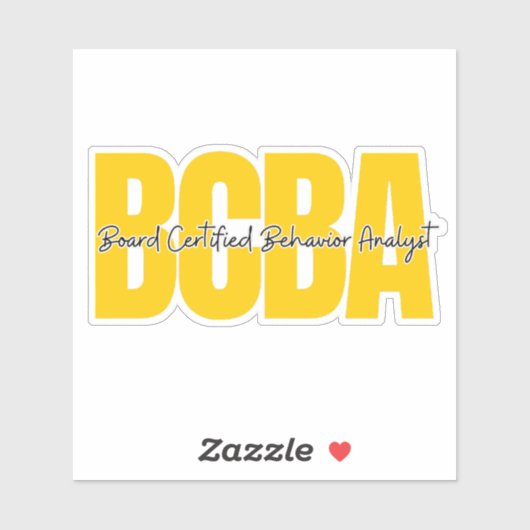 Certified Behavior Analyst des Board Aufkleber (Blatt)