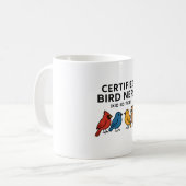 Certified Bird Nerd (Kid Edition) - Niedliche Bird Kaffeetasse (Vorderseite Links)
