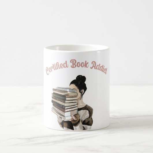 Certified Book Addict Kaffeetasse (Mittel)