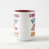 Certified Book Addict Tasse (Zentrum)