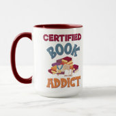 Certified Book Addict Tasse (Links)