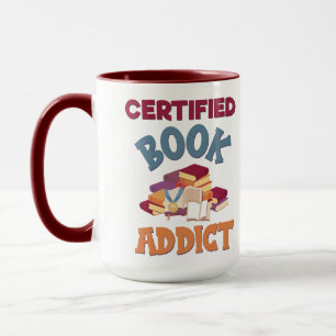 Certified Book Addict Tasse