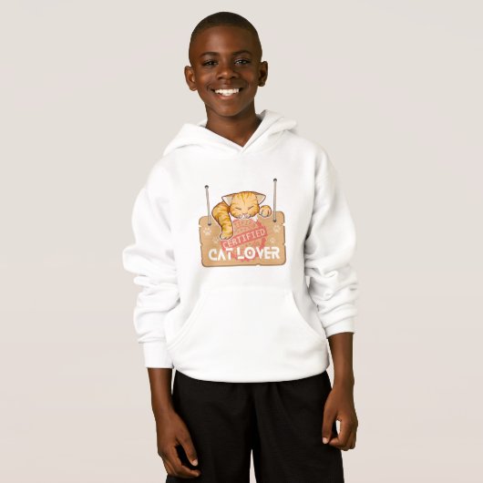 Certified Cat Lover Hoodie (Vorne ganz)