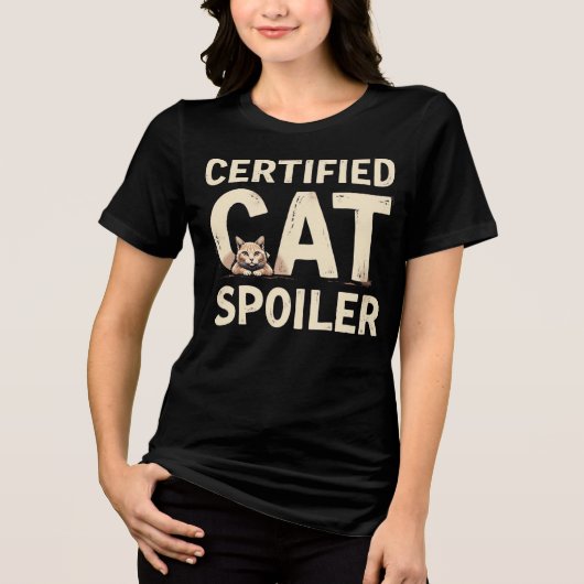 Certified Cat Spoiler Tri-Blend Shirt (Vorderseite)