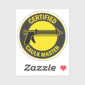 Certified Caulk Master Aufkleber (Blatt)