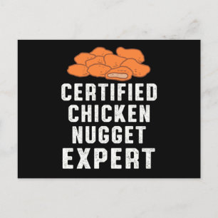 Certified Chicken Nugget Expert Chickens Fun Gift Postkarte
