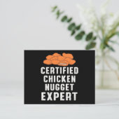 Certified Chicken Nugget Expert Chickens Fun Gift Postkarte (Stehend Vorderseite)