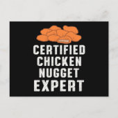 Certified Chicken Nugget Expert Chickens Fun Gift Postkarte (Vorderseite)