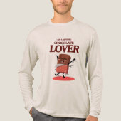 Certified Chocolate Lover | Funny Chocolate Design Tri-Blend Shirt (Vorderseite)