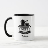Certified Coffee Addict Funny Mug Tasse (Links)