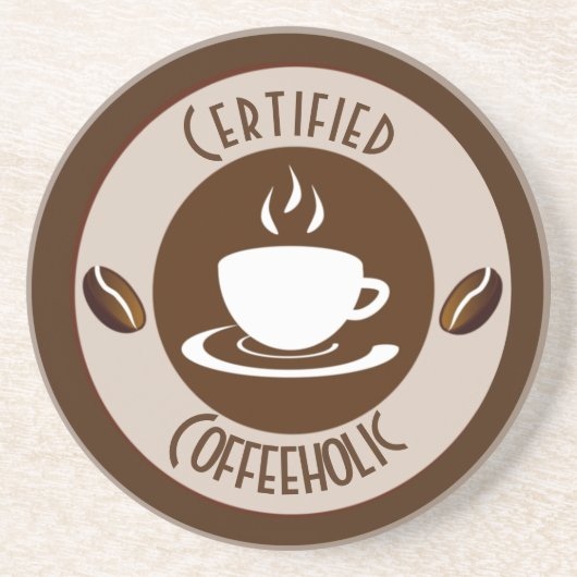 Certified CoffeeHolic Briefmarke Classic Getränkeuntersetzer (Vorne)