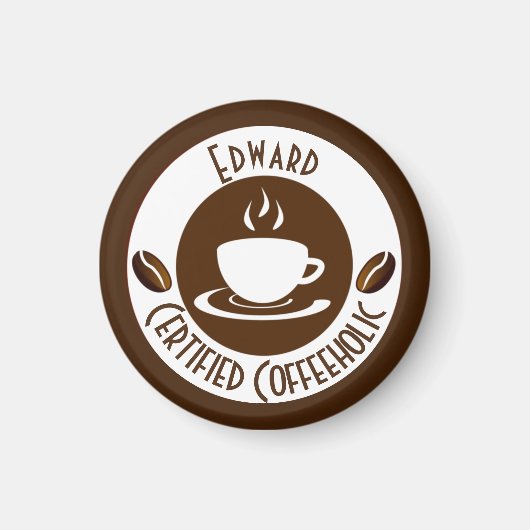 Certified CoffeeHolic Briefmarke Classic Magnet (Vorne)