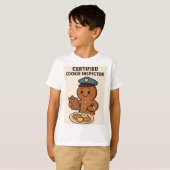 Certified Cookie Inspector Gingerbread Man T-Shirt (Vorne ganz)