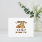 Certified Cookie Inspector Postkarte (Stehend Vorderseite)