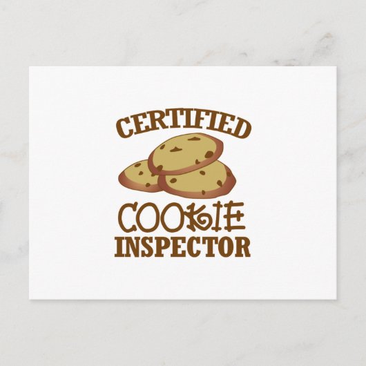 Certified Cookie Inspector Postkarte (Vorderseite)