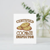 Certified Cookie Inspector Postkarte (Stehend Vorderseite)