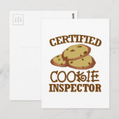 Certified Cookie Inspector Postkarte (Vorne/Hinten)