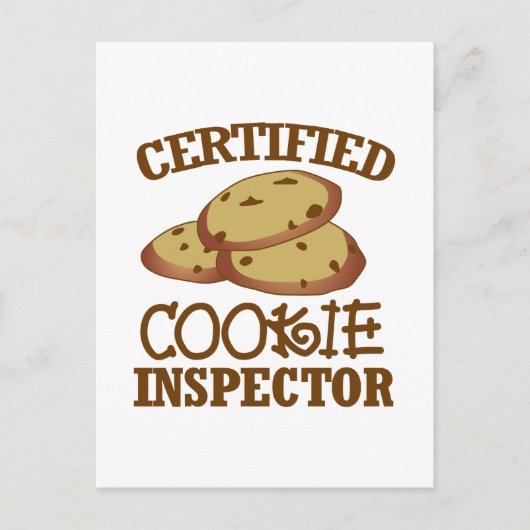 Certified Cookie Inspector Postkarte (Vorderseite)