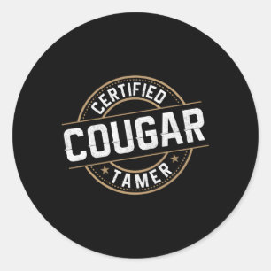 Certified Cougar Tamer Cougar Runder Aufkleber
