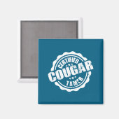 Certified Cougar Tamer Funny Mens Cougar Tamer Magnet (Vorderseite/Rückseite)