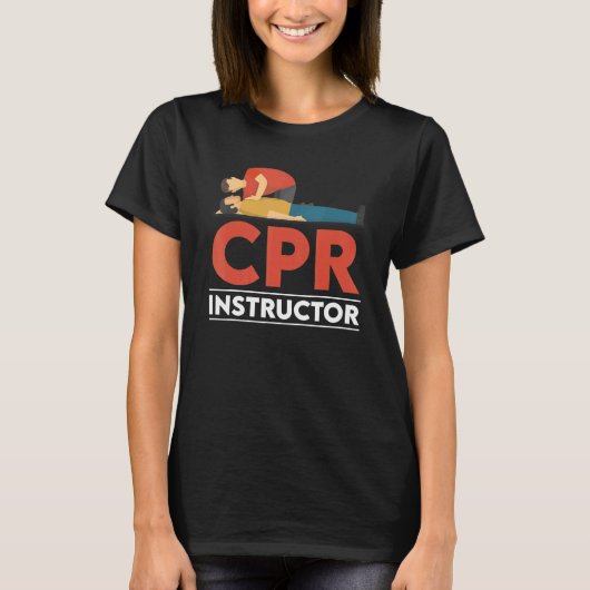 Certified CPR Instructor Outfit First Aid AED Trai T-Shirt (Vorderseite)