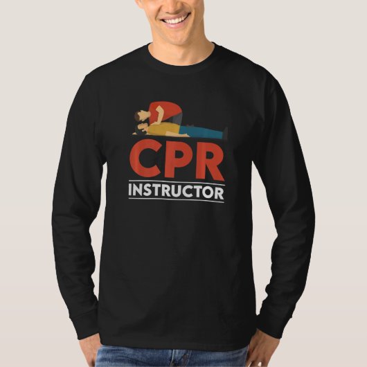 Certified CPR Instructor Outfit First Aid AED Trai T-Shirt (Vorderseite)