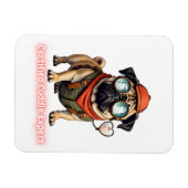Certified Cuddle Expert Fridge Magnet – Cute Pug (Horizontal)