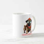 Certified Cuddle Expert Mug – Funny Pug Lover Kaffeetasse (VorderseiteRechts)