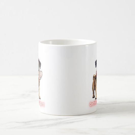 Certified Cuddle Expert Mug – Funny Pug Lover Kaffeetasse (Mittel)