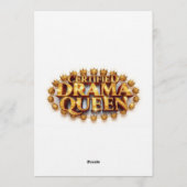 Certified Drama Queen Einladung (Rückseite)