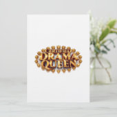 Certified Drama Queen Einladung (Stehend Vorderseite)