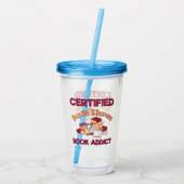 Certified Dustin Stevens Book Addict Acryltrinkbecher (Rückseite)