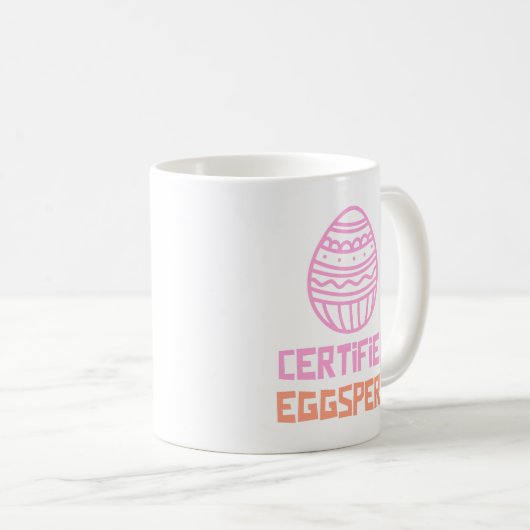 Certified Eggspert Osterklassische Tasse (VorderseiteRechts)