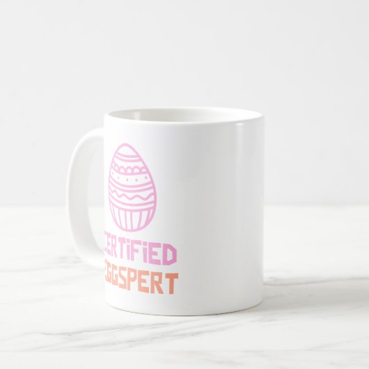 Certified Eggspert Osterklassische Tasse (Vorderseite Links)