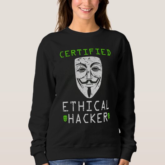Certified Ethical Hacker Cybersecurity Computer Ex Sweatshirt (Vorderseite)