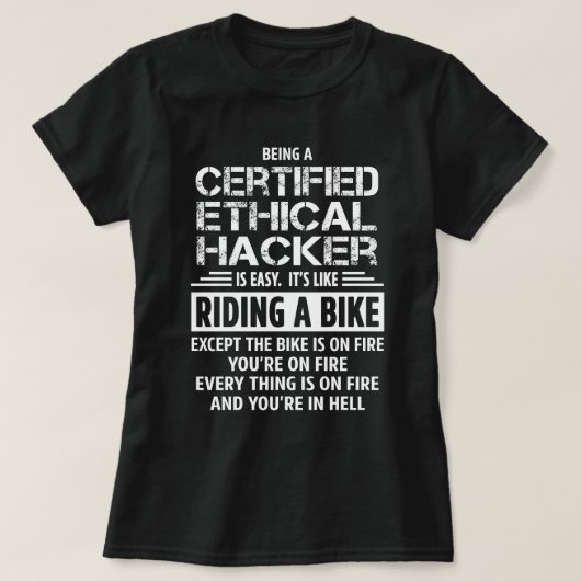 Certified Ethical Hacker T-Shirt (Design vorne)