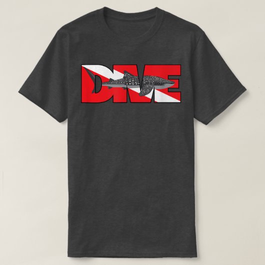 Certified Fish Scuba Dive Whale Shark T-Shirt (Design vorne)